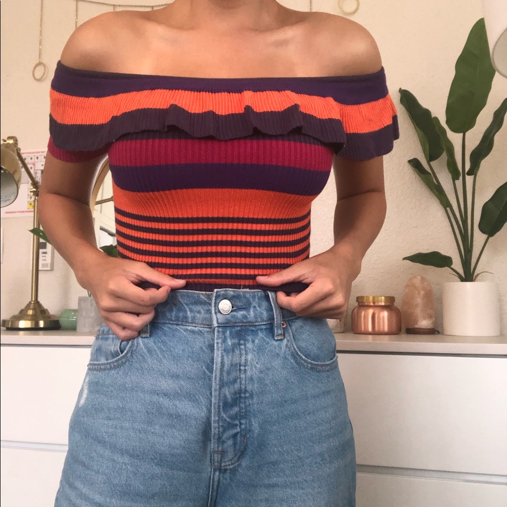 Striped Retro Top - Picture 2 of 5